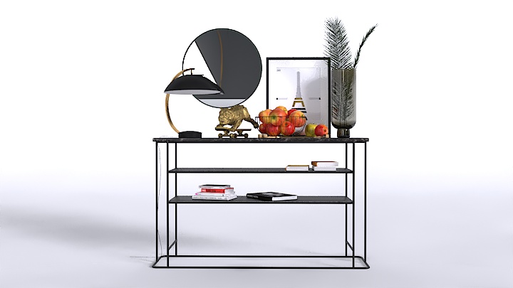 渲染模型_餐饮装饰009