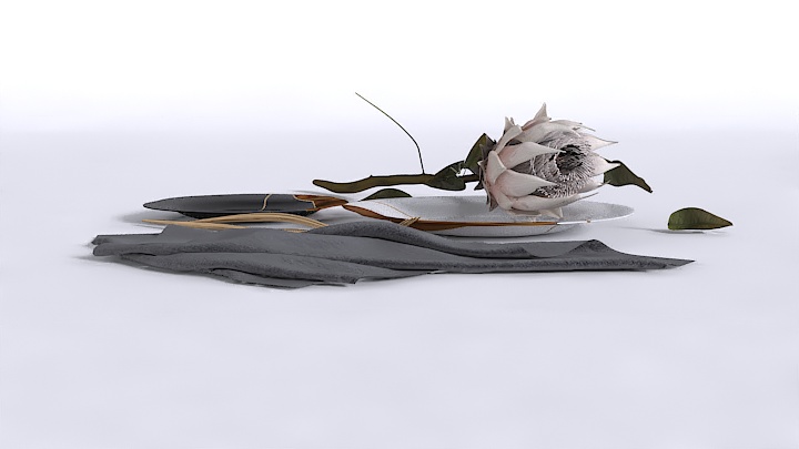 渲染模型_餐饮装饰010