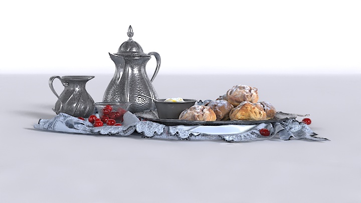 渲染模型_餐饮食材002