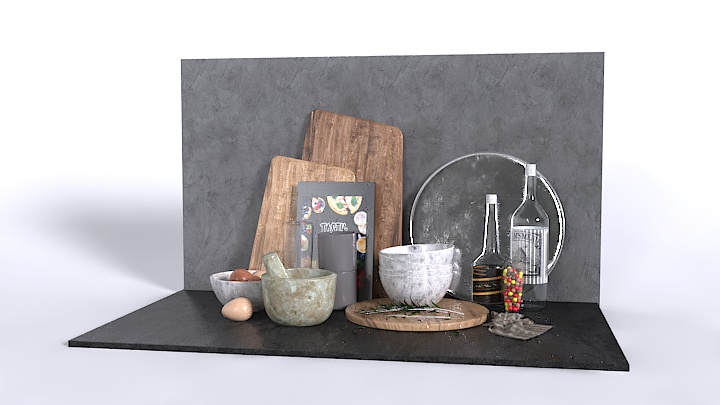 渲染模型_餐饮餐具016