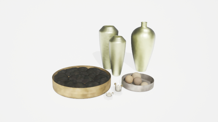 渲染模型_馒头鸡蛋001