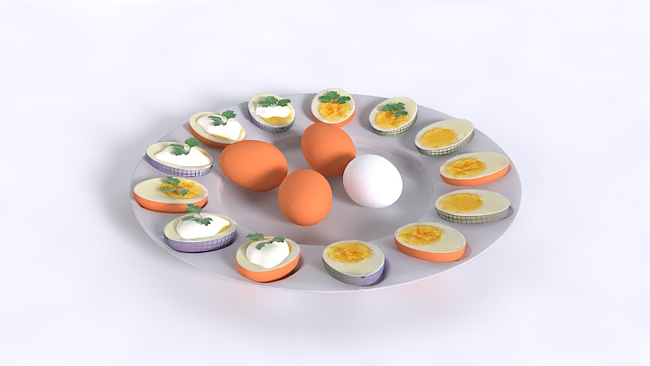 渲染模型_鸡蛋008