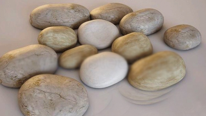 渲染模型_鹅卵石011