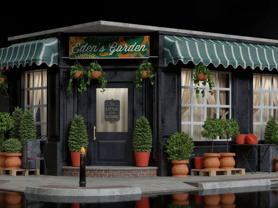 KB3D StoreFronts街道