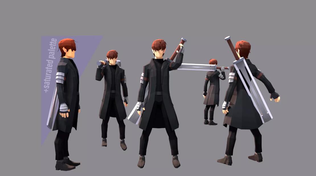 Ken LOW POLY CHARACTER v1.0卡通角色