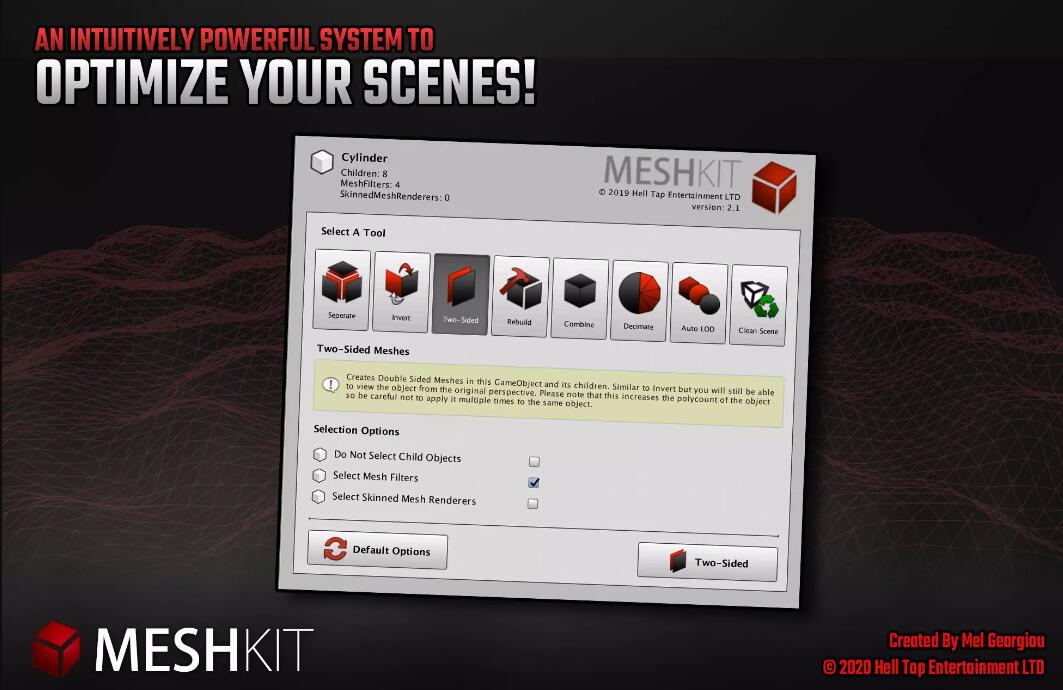 MeshKit – Mesh Decimation Separation Combining and Editing Tools v2.1.1插件