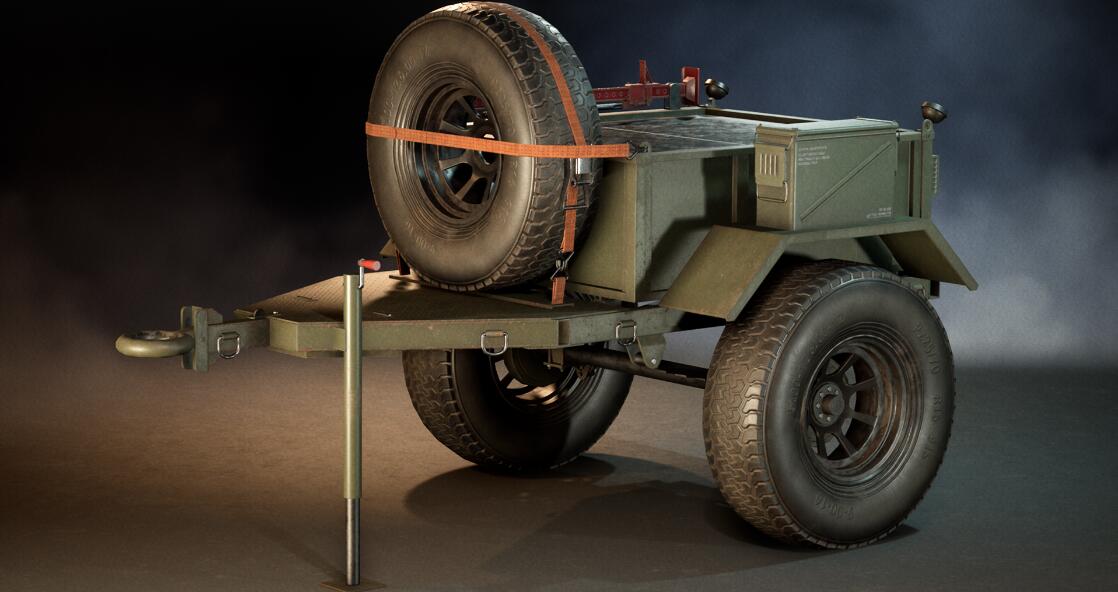 Military Trailer – M8A1拖车