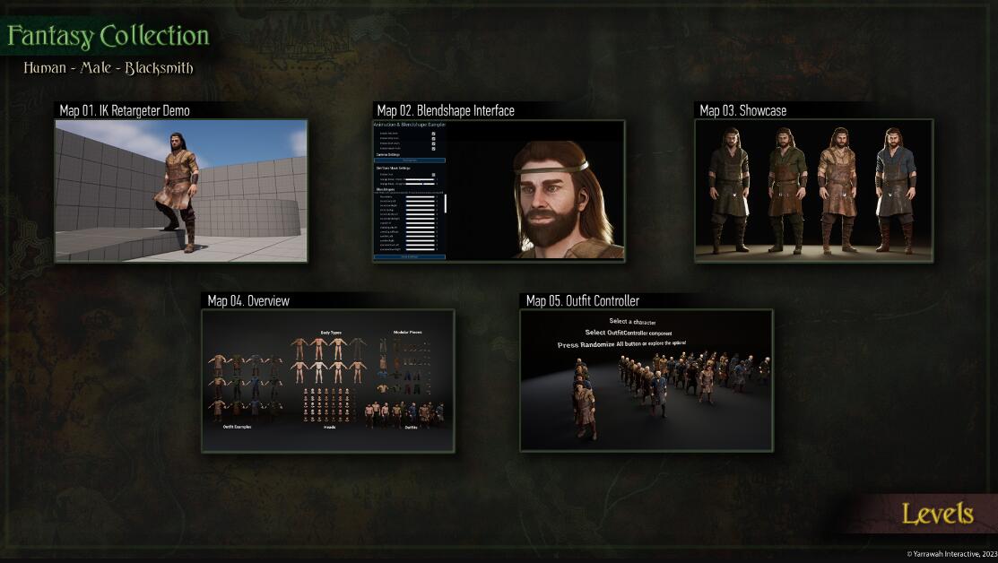 Modular Blacksmith – Male Humans – Fantasy Collection 5.1男性角色