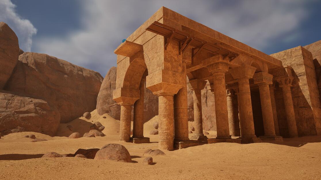 Modular Desert Ruins NANITE沙漠石窟城市