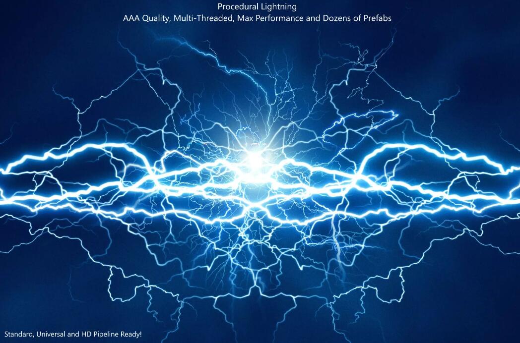 Procedural Lightning v2.5.4程序化闪电
