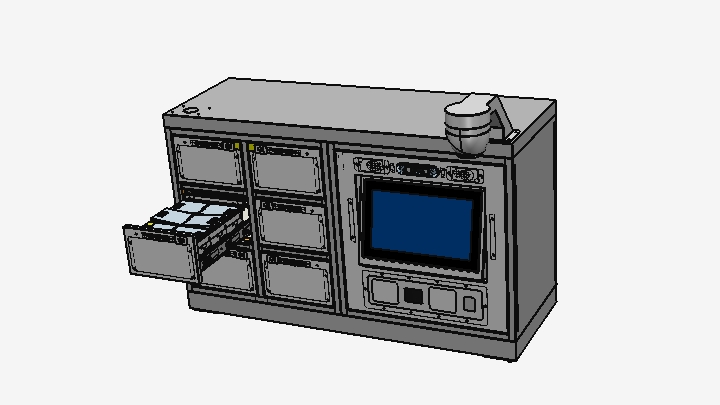STEP_工控柜物品存放柜001