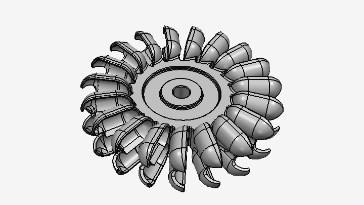 STEP_涡轮叶片涡扇009