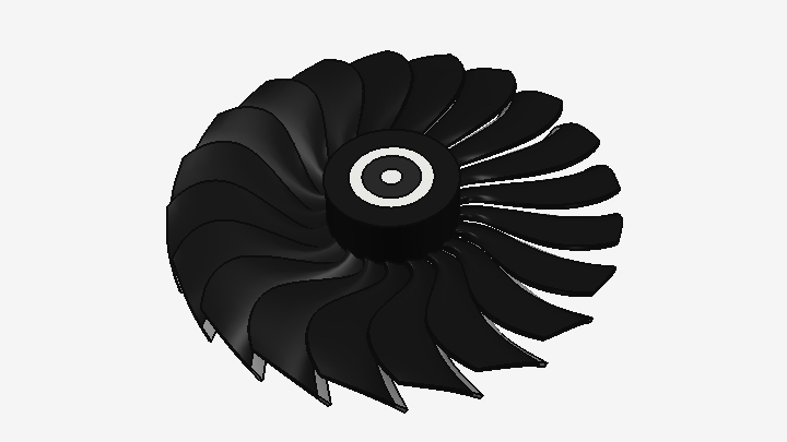 STEP_涡轮叶片涡扇016