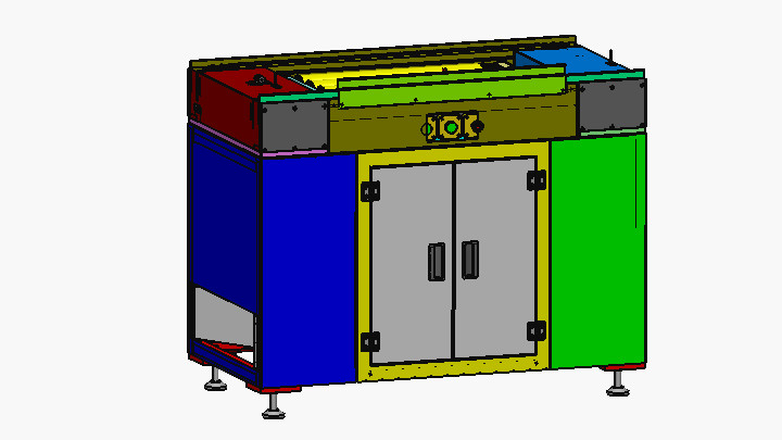SW_倍速链滚轮十字传输机002