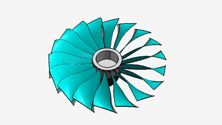 SW_涡轮叶片涡扇032