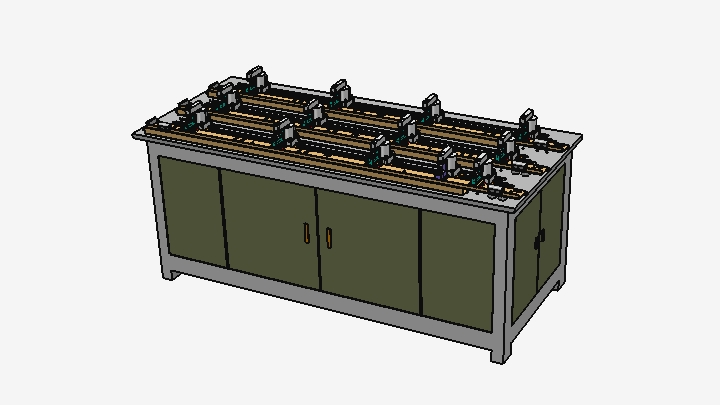 SW_电梯地坎托架门楣三工位焊接工作站001