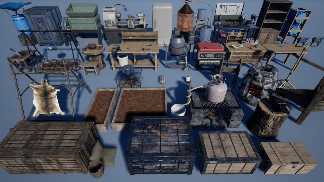 Survival Crafting Stations 4.27生存游戏道具