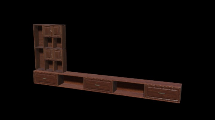 UE项目资源_模型资源_书柜026