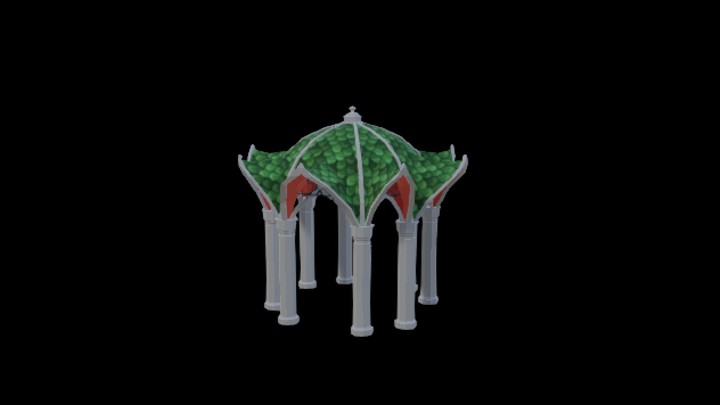 UE项目资源_模型资源_卡通_亭子001