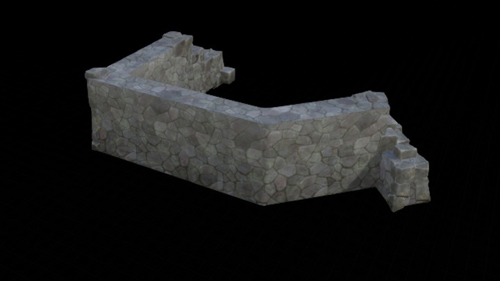 UE项目资源_模型资源_卡通_墙体001