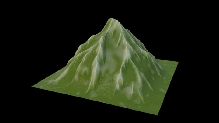 UE项目资源_模型资源_卡通_山002