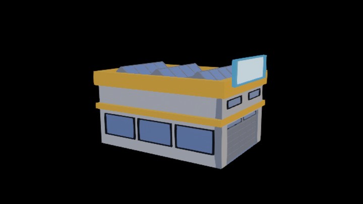 UE项目资源_模型资源_卡通_房子034