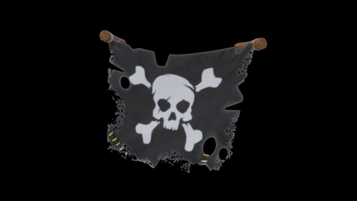 UE项目资源_模型资源_卡通_旗帜001