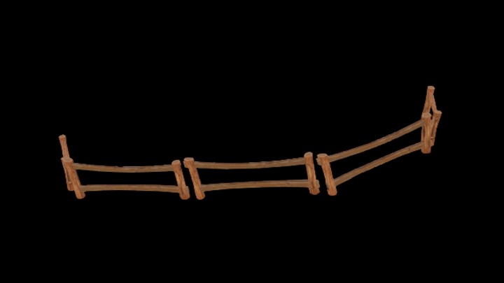 UE项目资源_模型资源_卡通_木围栏005