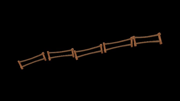 UE项目资源_模型资源_卡通_木围栏008