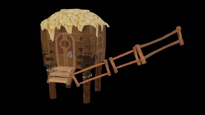 UE项目资源_模型资源_卡通_木房子008