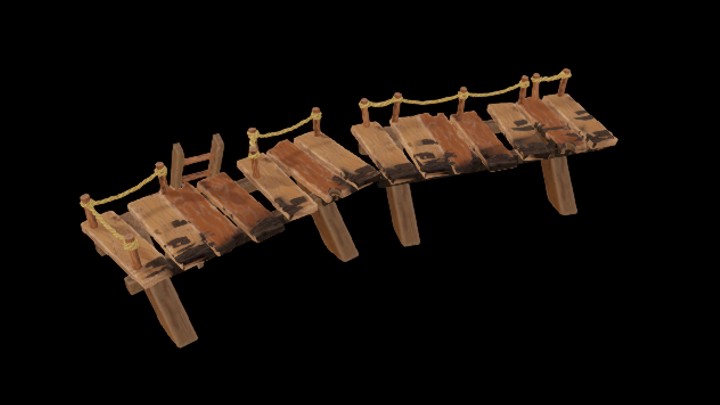 UE项目资源_模型资源_卡通_木桥004