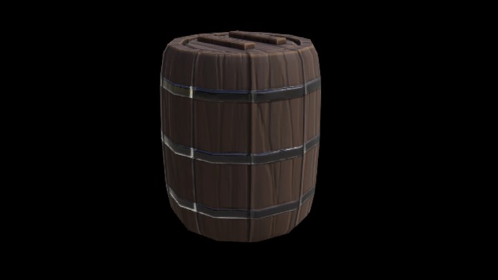 UE项目资源_模型资源_卡通_木桶001