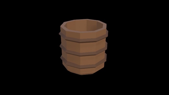 UE项目资源_模型资源_卡通_木桶005