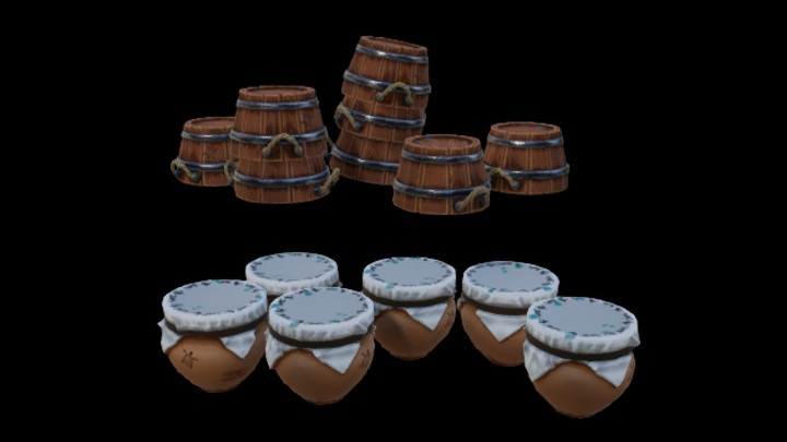 UE项目资源_模型资源_卡通_木道具001