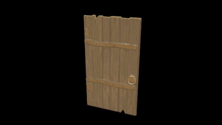 UE项目资源_模型资源_卡通_木门004