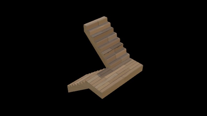 UE项目资源_模型资源_卡通_楼梯006