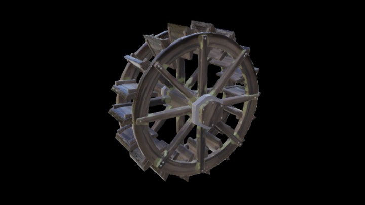 UE项目资源_模型资源_卡通_水车001