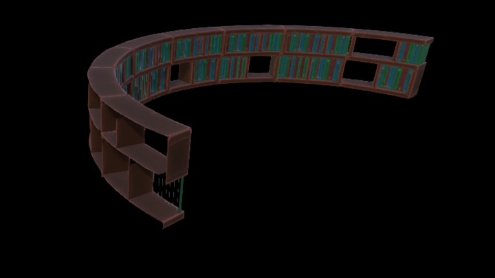 UE项目资源_模型资源_卡通_满书柜002