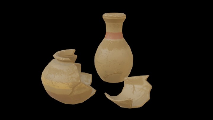 UE项目资源_模型资源_卡通_破陶罐004