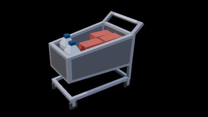 UE项目资源_模型资源_卡通_购物车003