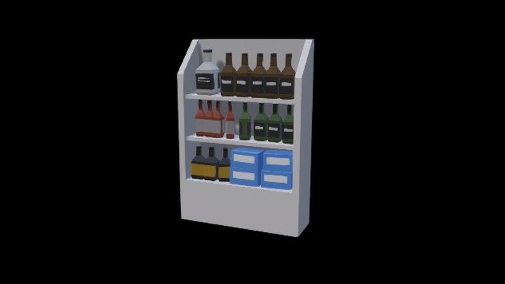 UE项目资源_模型资源_卡通_酒柜002