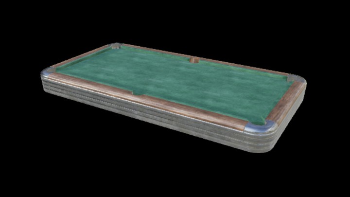 UE项目资源_模型资源_台球桌面001