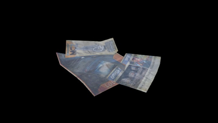 UE项目资源_模型资源_垃圾报纸006