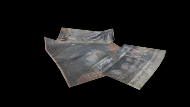 UE项目资源_模型资源_报纸077