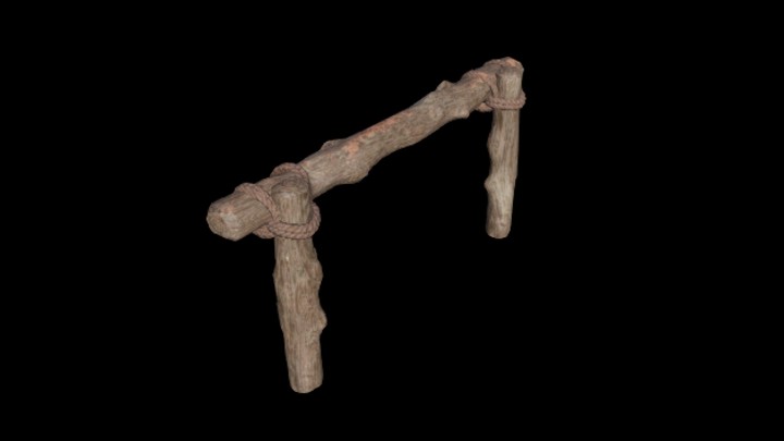 UE项目资源_模型资源_拴马杆001