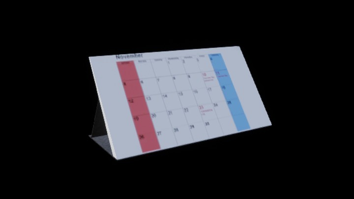 UE项目资源_模型资源_日历017