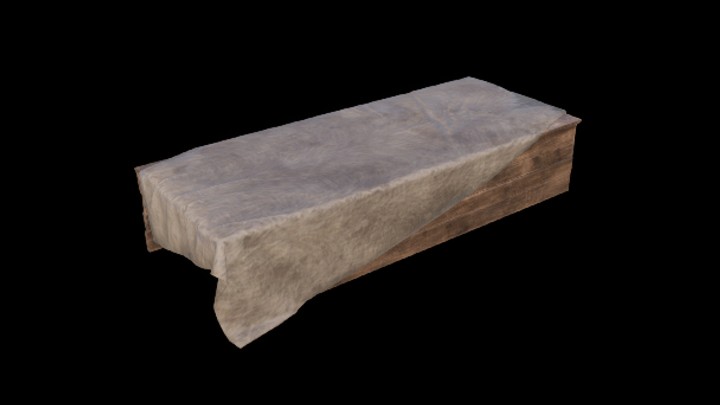 UE项目资源_模型资源_木凳009