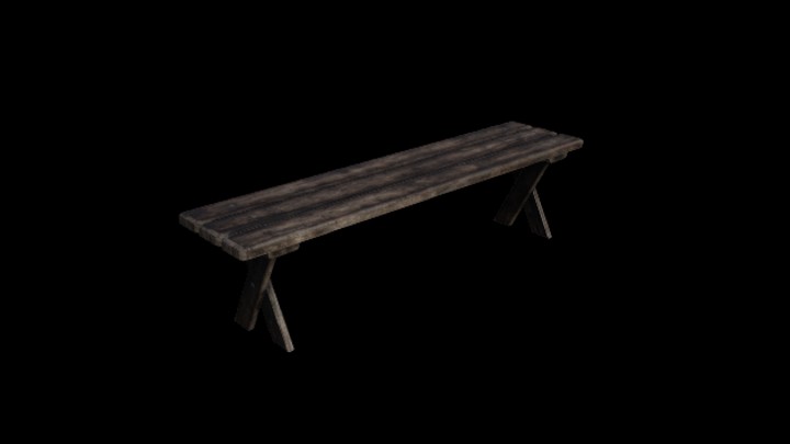 UE项目资源_模型资源_木凳014