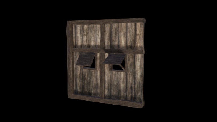 UE项目资源_模型资源_木墙面015