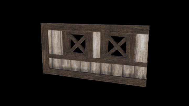 UE项目资源_模型资源_木墙面037